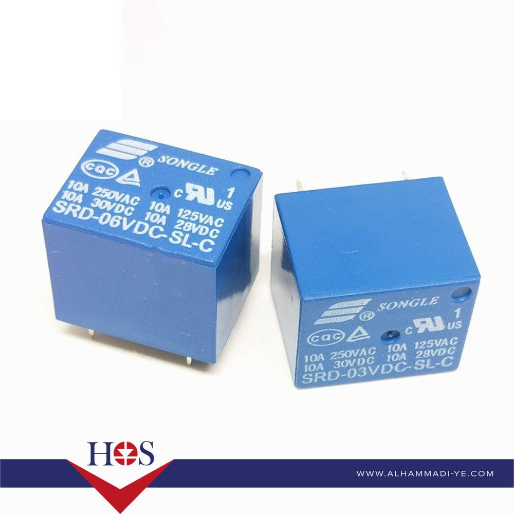 SRUDH-S106DMI-6V-DC-RELAY ريلي 6 فولت 5 ارجل