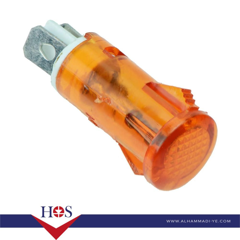 Yellow AC220V MDX-11A Butterfly Type Indicator Light MOQ100 لمبه إشاره طبلون اصفر