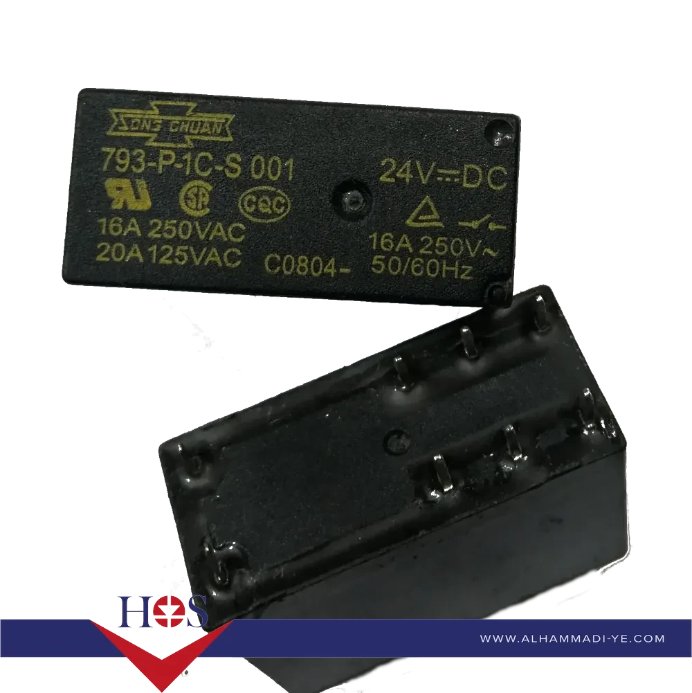 793P-1C-S001-24V-DC-16A-RELAY ريلي 24 فولت 16 امبير 8 ارجل