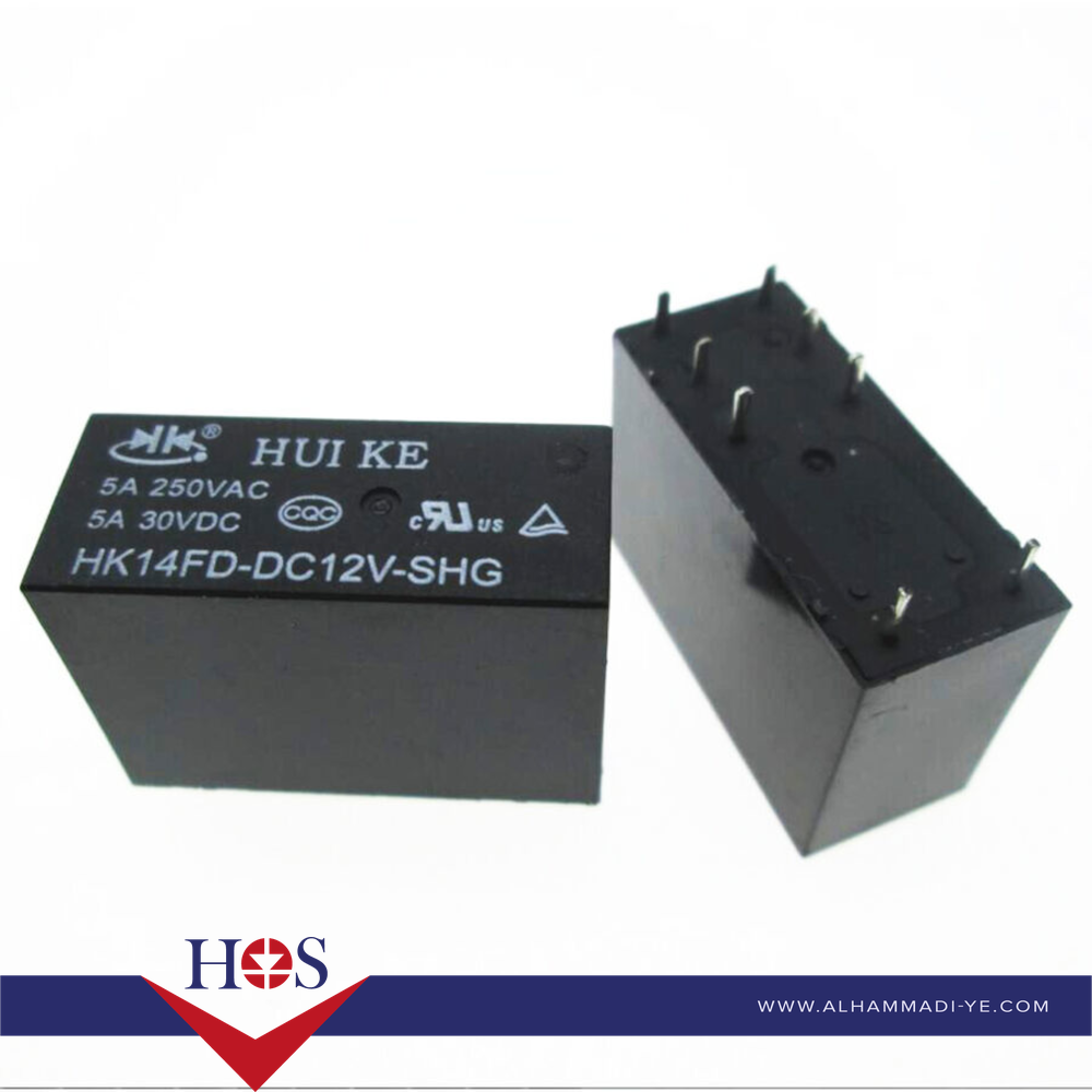 Relay-4078-Huike-12V-8P ريلي 12 فولت 8 ارجل