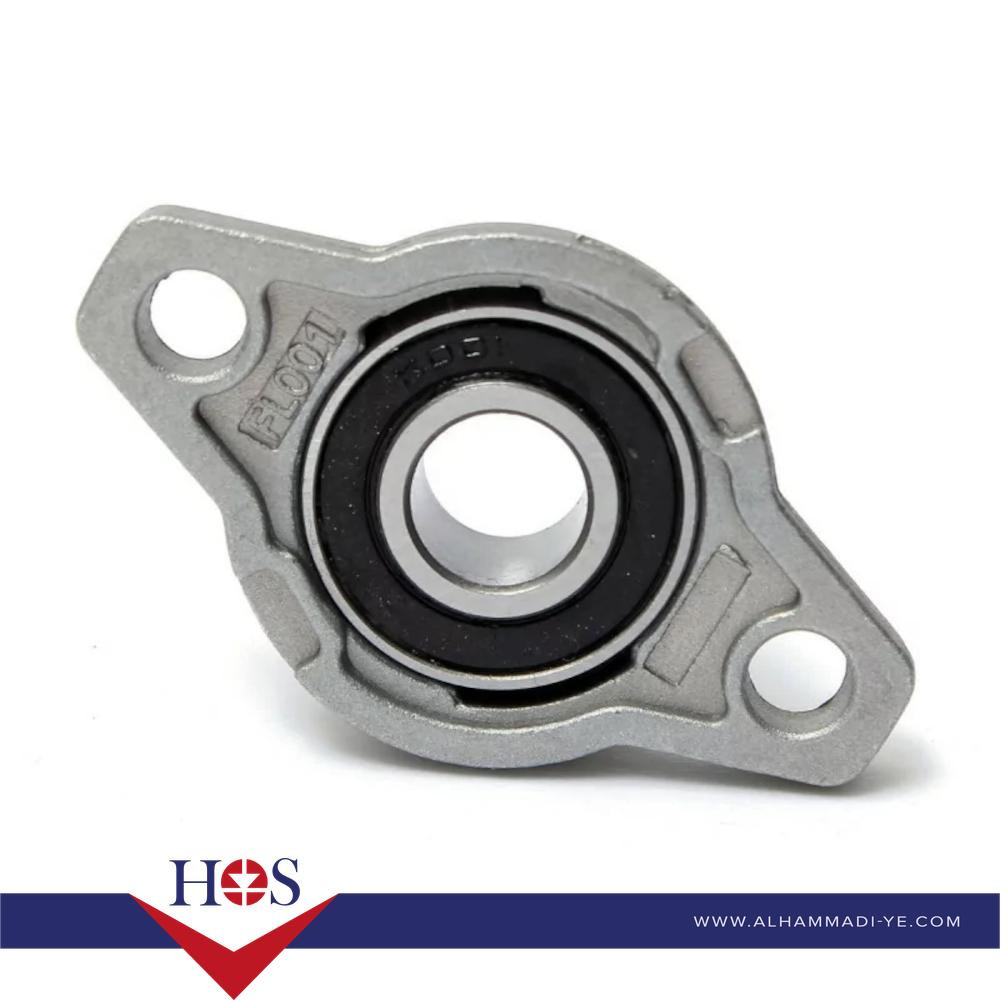 KFL001 12mm Dia Bore Aluminum Alloy Self-Aligning Flange Bearing Oval Pillow Block بيرنج عمودي
