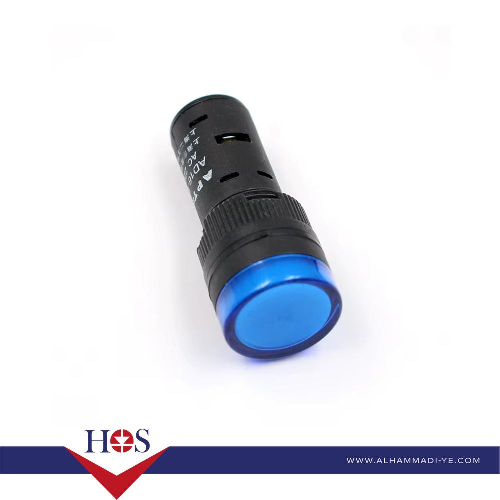Blue AC/DC24V 16mm AD16-16E LED Power Pilot Signal Light Lamp MOQ10 لمبه اشاره طبلون ازرق