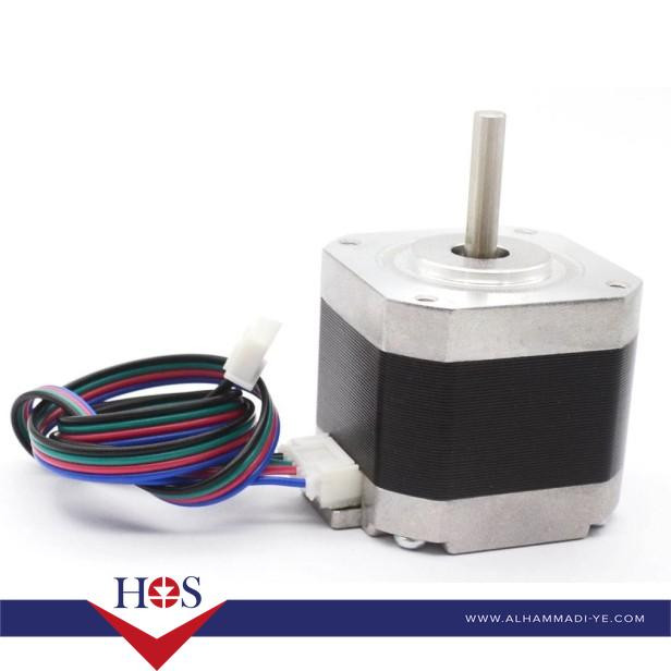 42HD4027-01  NEMA17 Stepper Motor 39.5mm Long, 1.5A with 500mm Cable 4027 ستيبر موتور