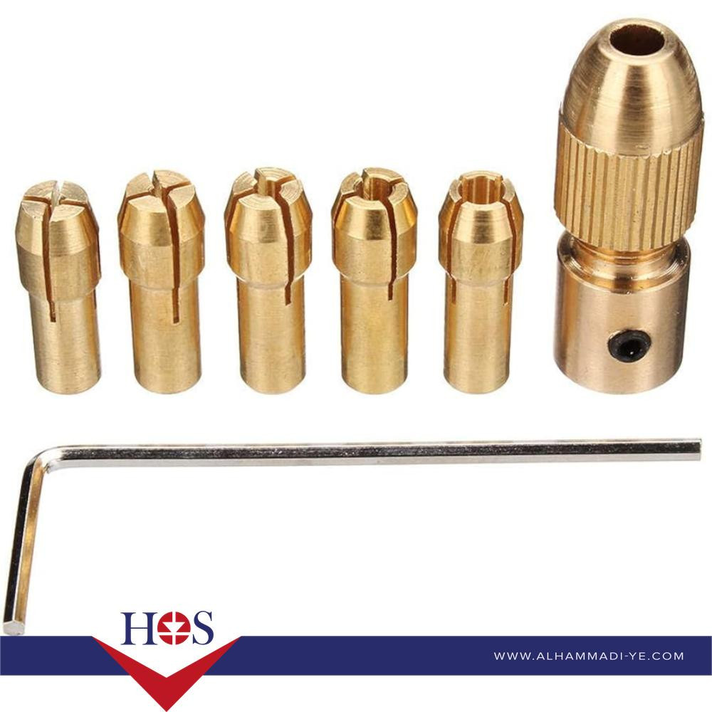 7pcs 3.17mm Mini Drill Chucks For Rotary Power Tools Dia 0.5mm/1.0mm/1.5mm/2.5mm/3.0mm راس دريل نحت صغير