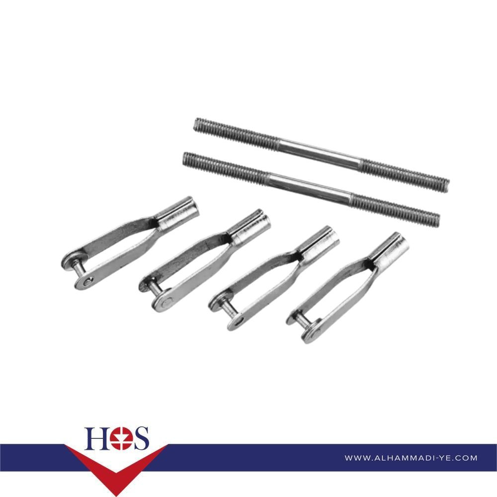 2PCS URUAV M3 Chuck + Adjustable Push Rod Linkage Set (5 Sets, 60mm Length) مجموعة قضبان دفع قابلة للتعديل