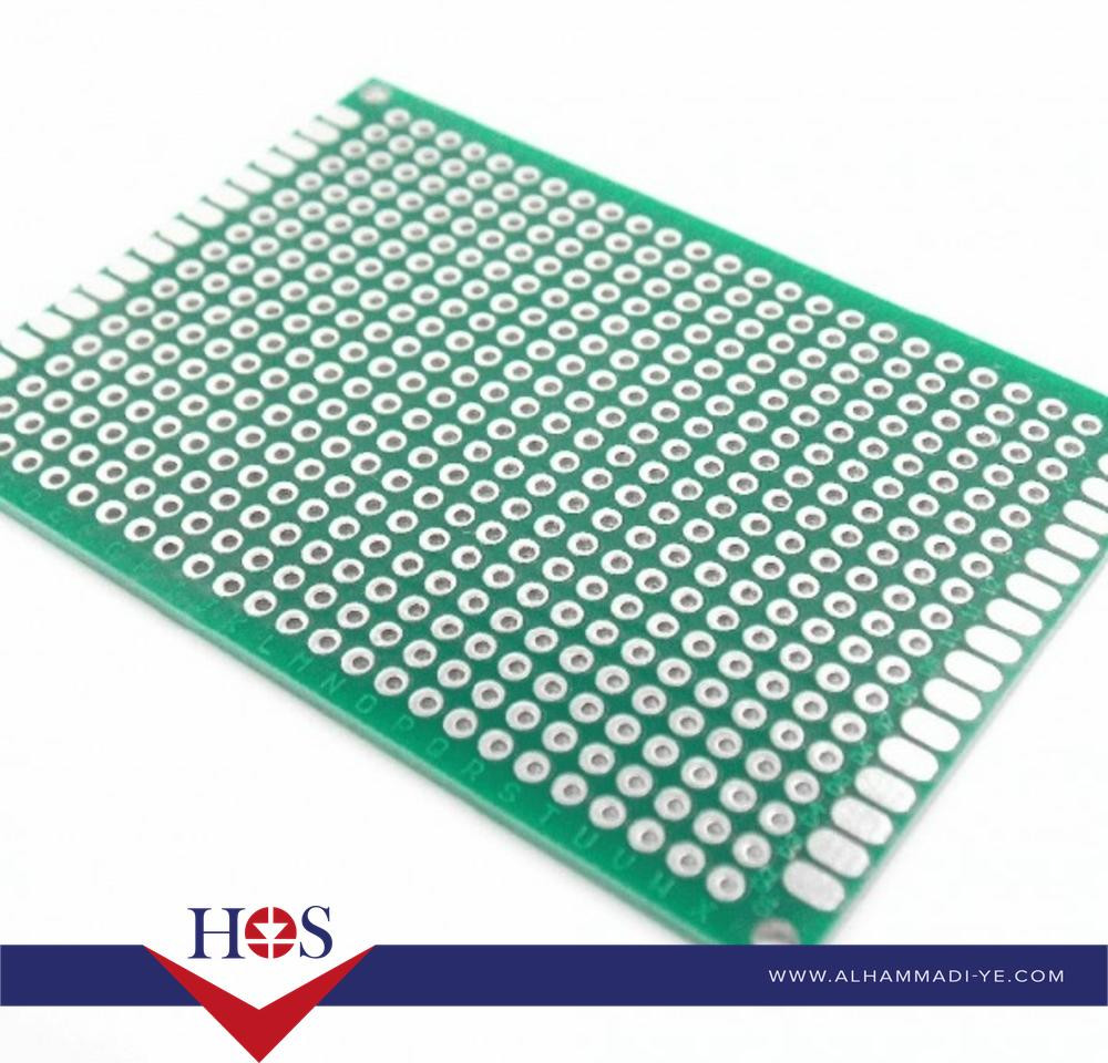 20*30 cm Universal PCB Prototype Board Double-Side 2.54mm Hole pitch برده تجارب اخضر مخرم دبل  20*30 سم