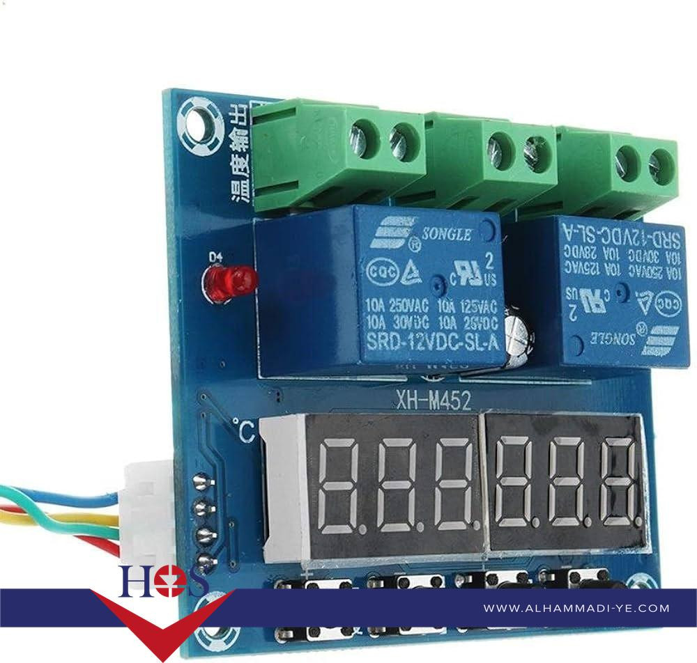 XH-M452 High Precision DC 12V 10A Digital LED Dual Output Temperature متحكم حرارة مع الشاشة