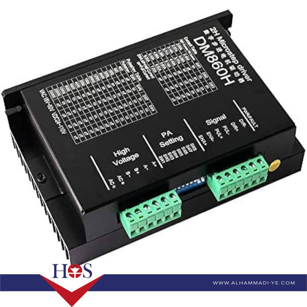 AC/DC24-80V DMA860H Micro Stepper Driver 2 Phase Step Motor Driver for Nema 34 Nema 42 Stepper Motor Controller Max 7.2A دريفر استيبر موتور