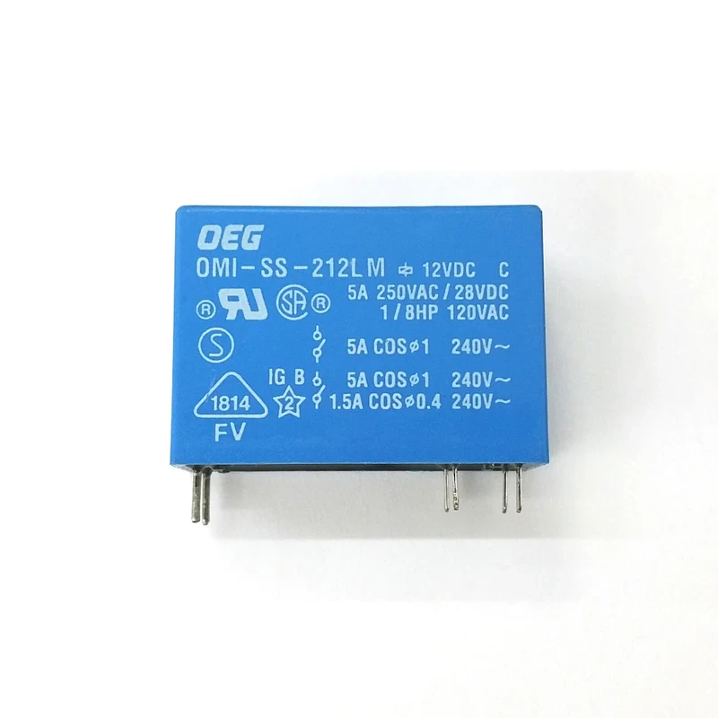 OMI-SS-212LM-12V-DC-RELAY ريلي 12 فولت 6 ارجل