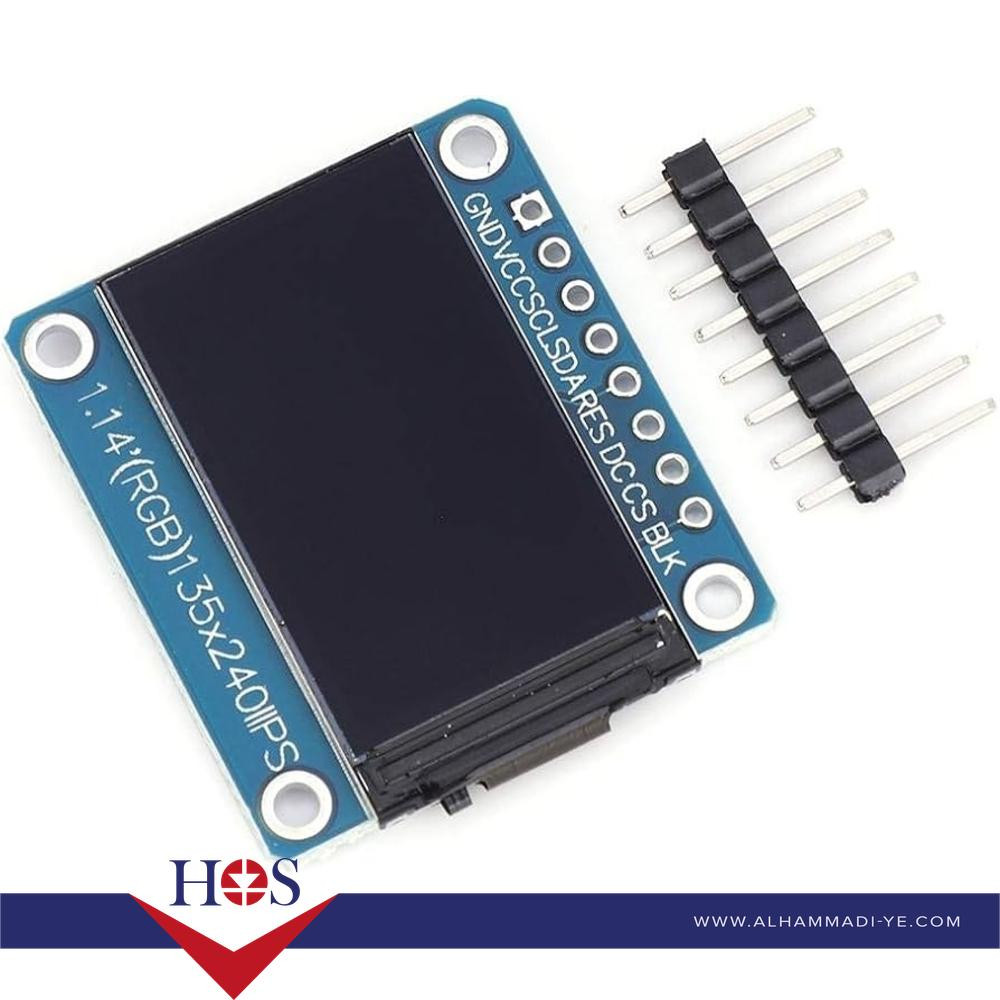 1.14" Inch 135*240 RGB TFT IPS  LCD Module 8pin شاشة اولد
