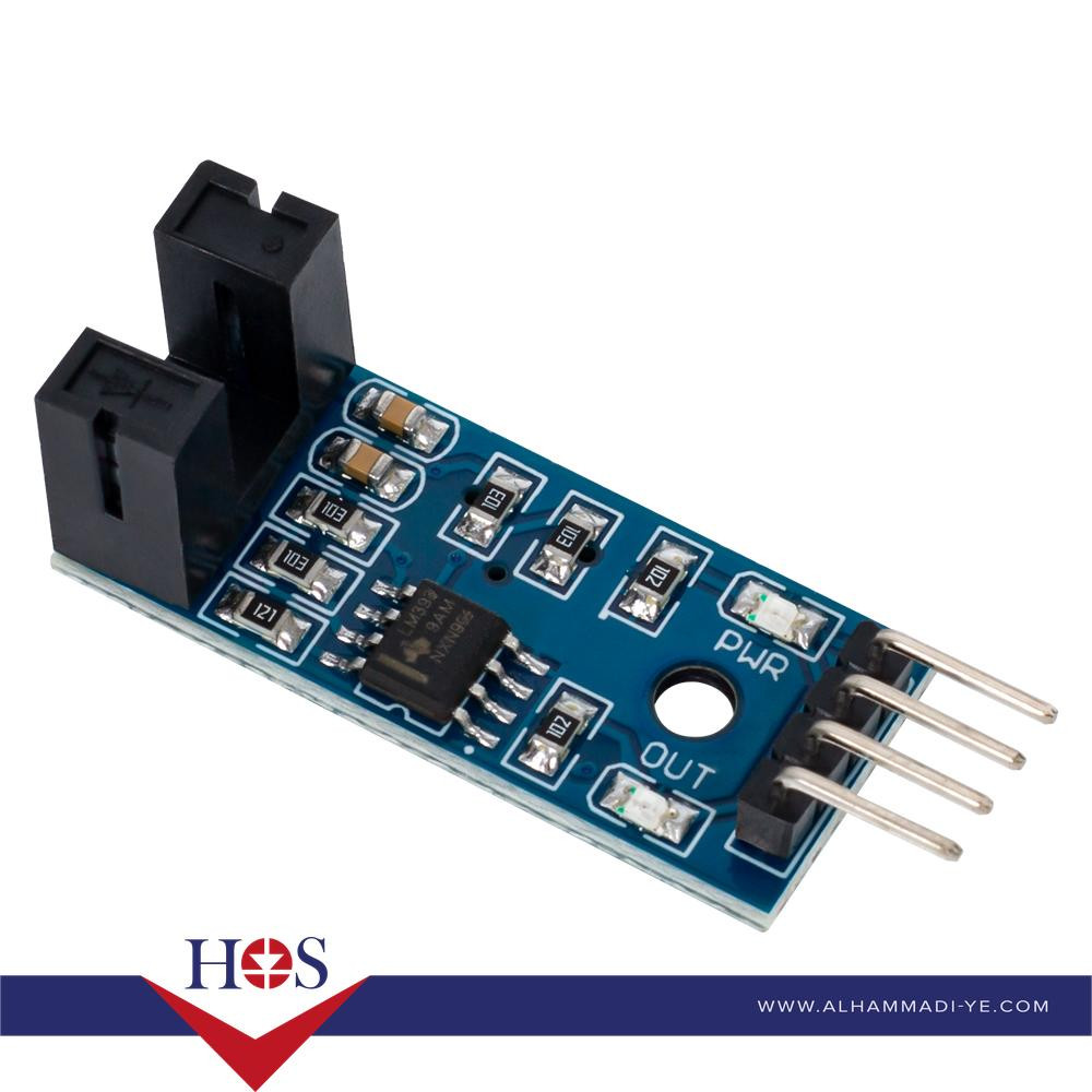 LM393 Test Motor Speed Counter Sensor Groove Coupler Module حساس قياس سرعة المحرك