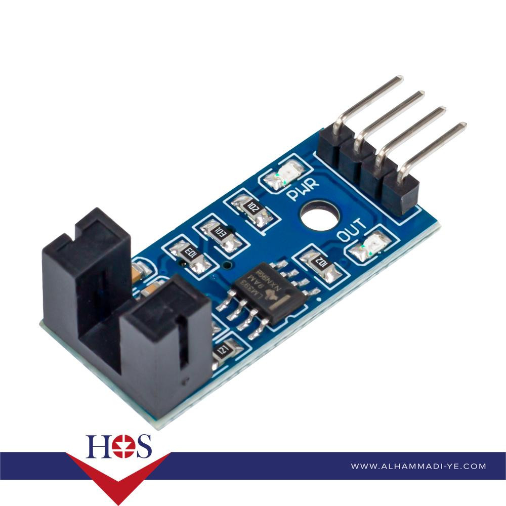LM393 Test Motor Speed Counter Sensor Groove Coupler Module حساس قياس سرعة المحرك