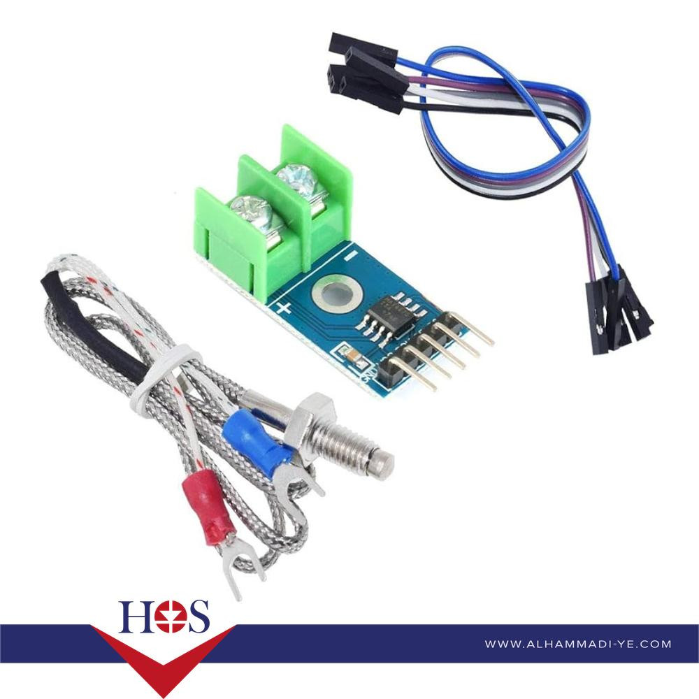 MAX6675 Module + K Type Thermocouple Thermocouple Sensor can Measure 400 degrees حساس حرارة
