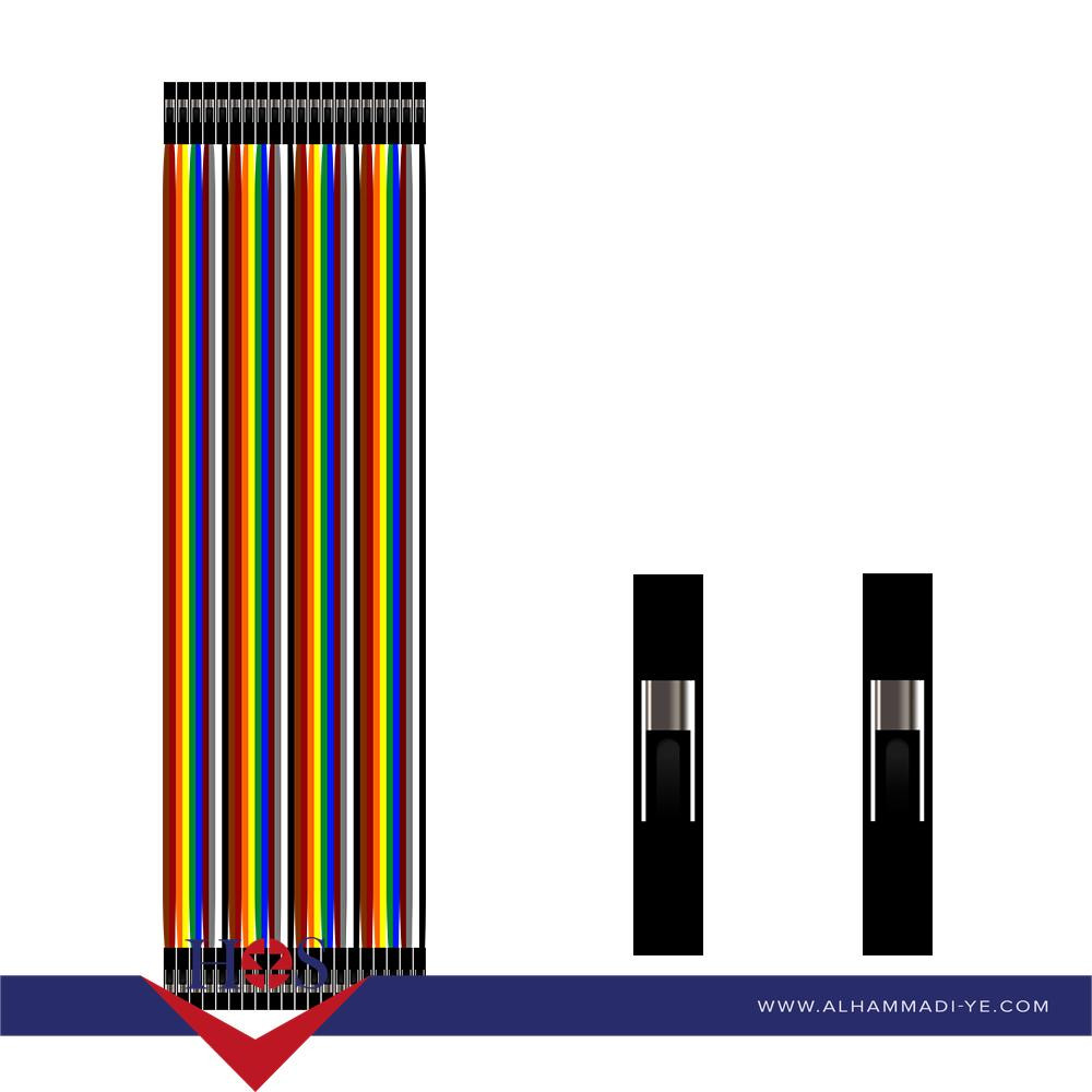 Female to Female 20cm 40pins سلك تجارب  انثى انثى