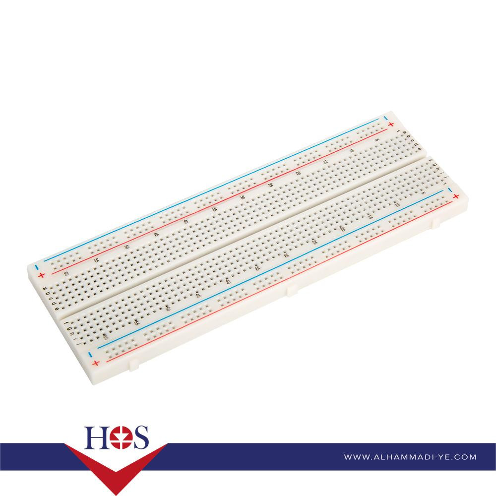 830-Ponits-Soldless-Breadboard برده تجارب كبس ابيض 830 نقطه