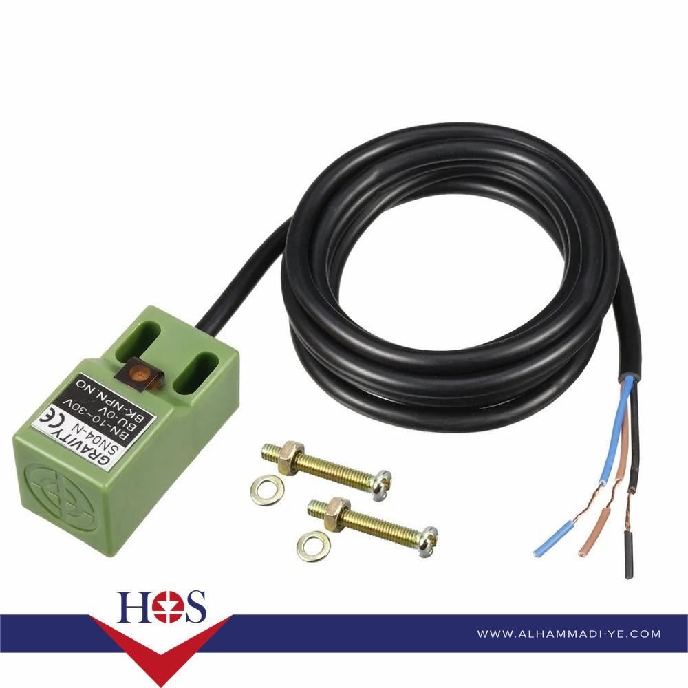 DC NPN NO 5mm 10-30V Detection Distance Proximity Detector Sensor SN04-N حساس تقاربي اخضر