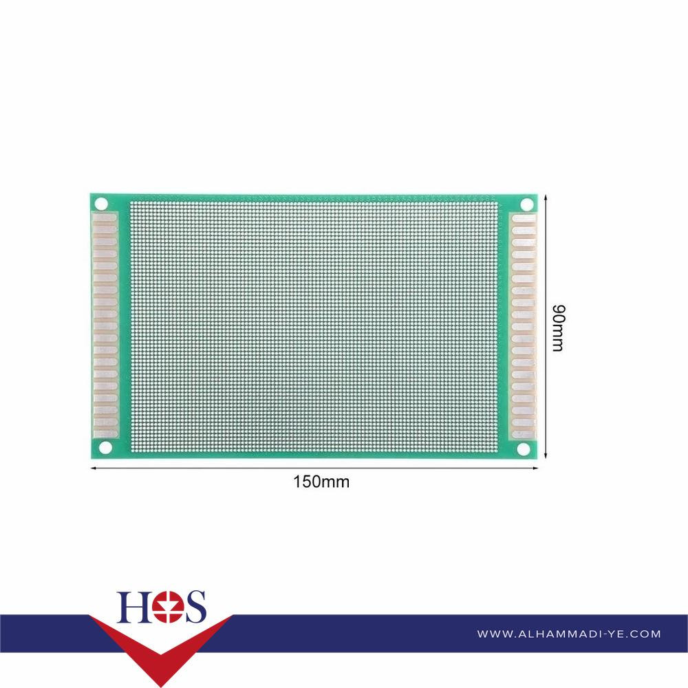 9-15cm-Universal-PCB-Prototype-Board-Single-Sided-2.54mm-Hole-Pitch برده تجارب اخضر مخرم  9*15 سم