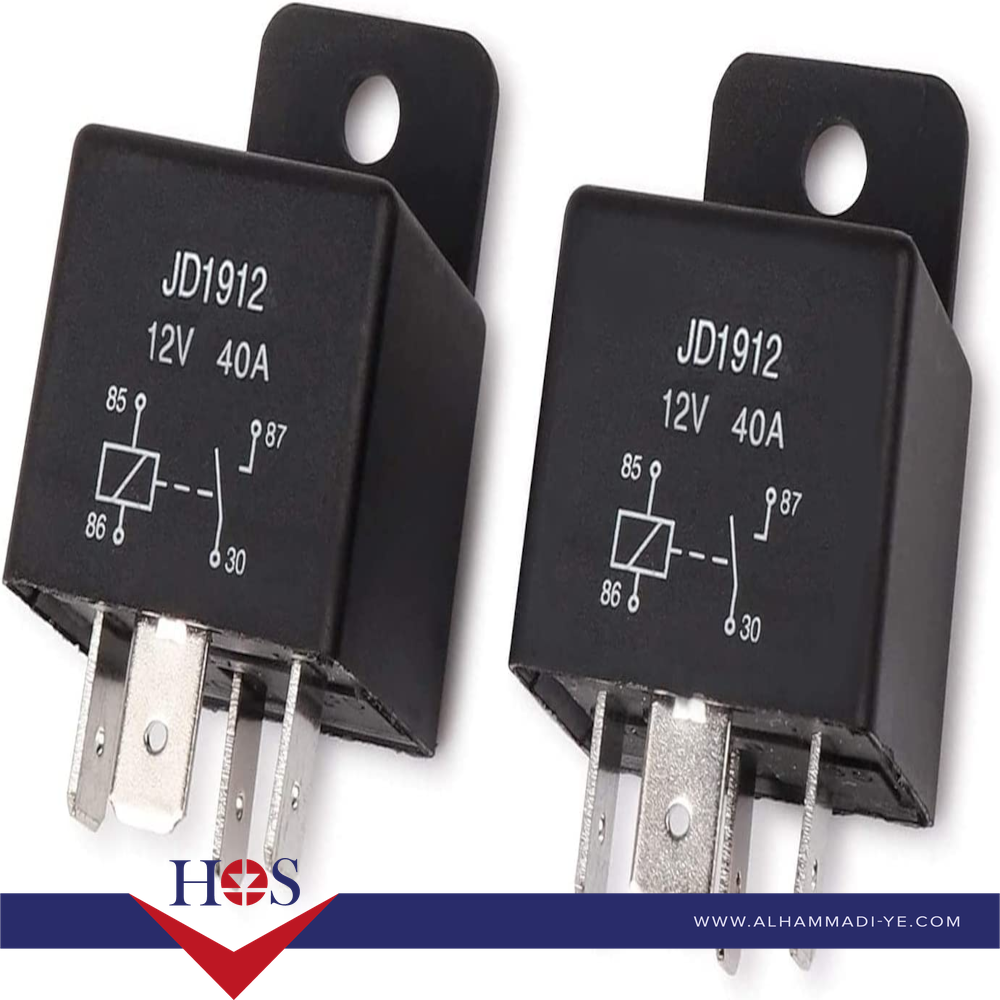 JD1912-12V-4P-40A RELAY ريلي 12 فولت 40 امبير 4 ارجل