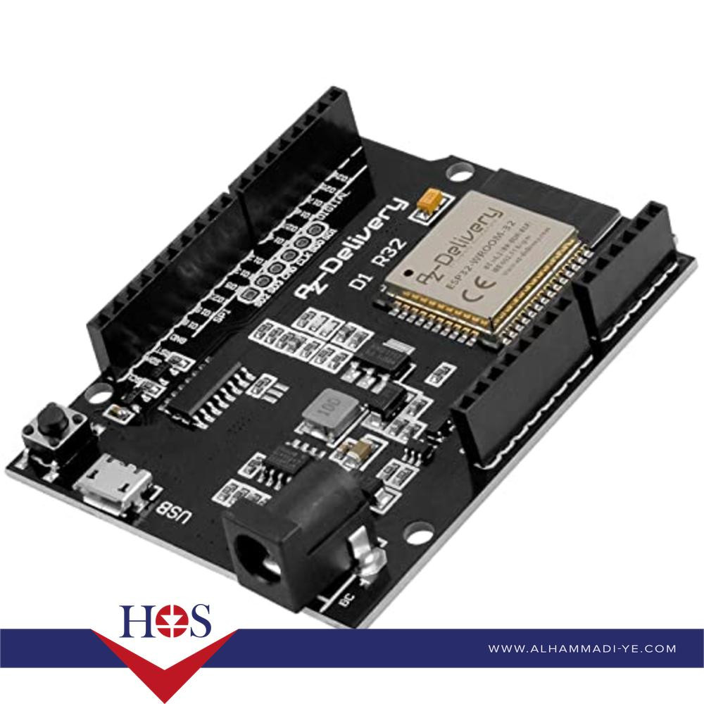 WiFi and Bluetooth Esp32 4MB Flash UNO D1 R32 CH340G Development Board Micro USB متحكم شيلد