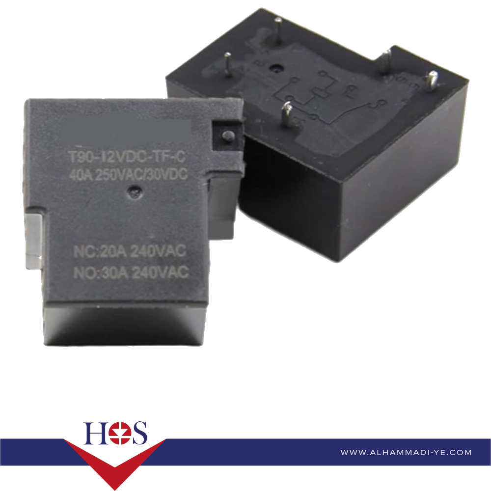 TH-T90-12V-C-RELAY ريلي 12 فولت 5 ارجل