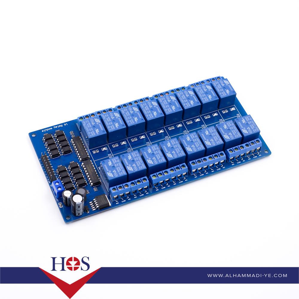 16 Channel 12V Relay Module Shield ريلي 16 قناة 12 فولت