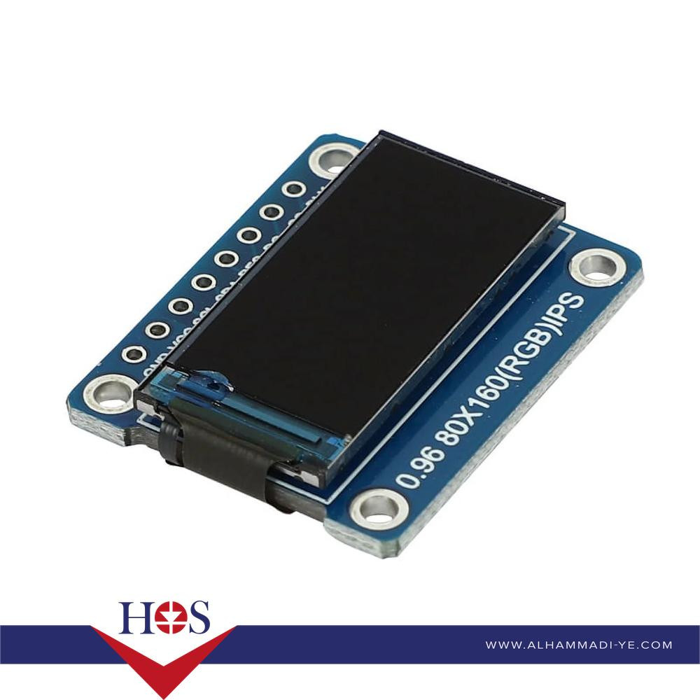 0.96 Inch 80*160 IPS TFT Module 8pin(with GND VCC) شاشة اولد