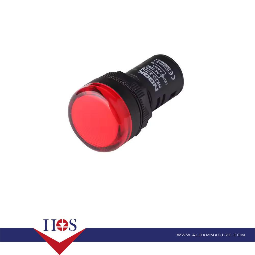 Red AC/DC24V 16mm AD16-16E LED Power Pilot Signal Light Lamp MOQ10 لمبه اشاره طبلون احمر