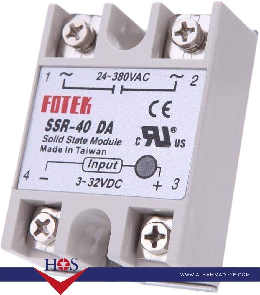 SSR-40DA 40A Temperature Control Solid State Relay شيلد سوليد ستات ريلي
