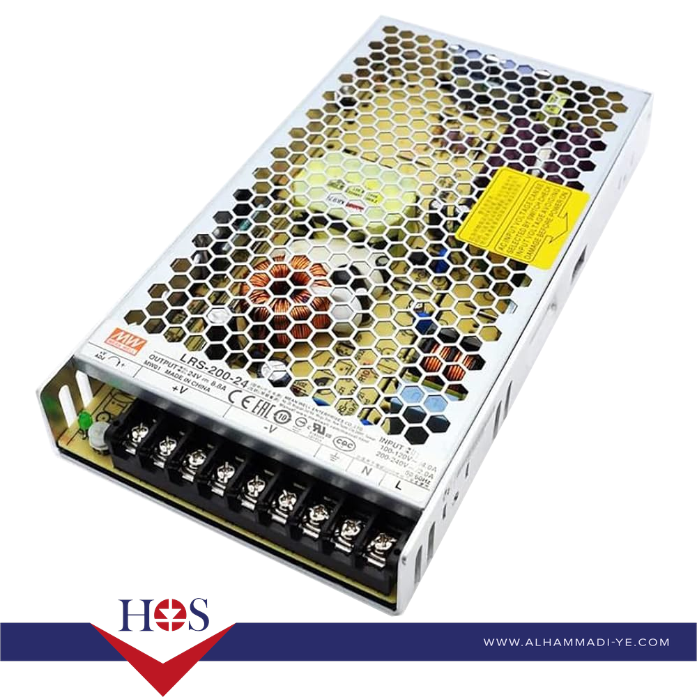 Original Taiwan MEAN WELL LRS-200-24 Power Supply  باور تيواني شيك