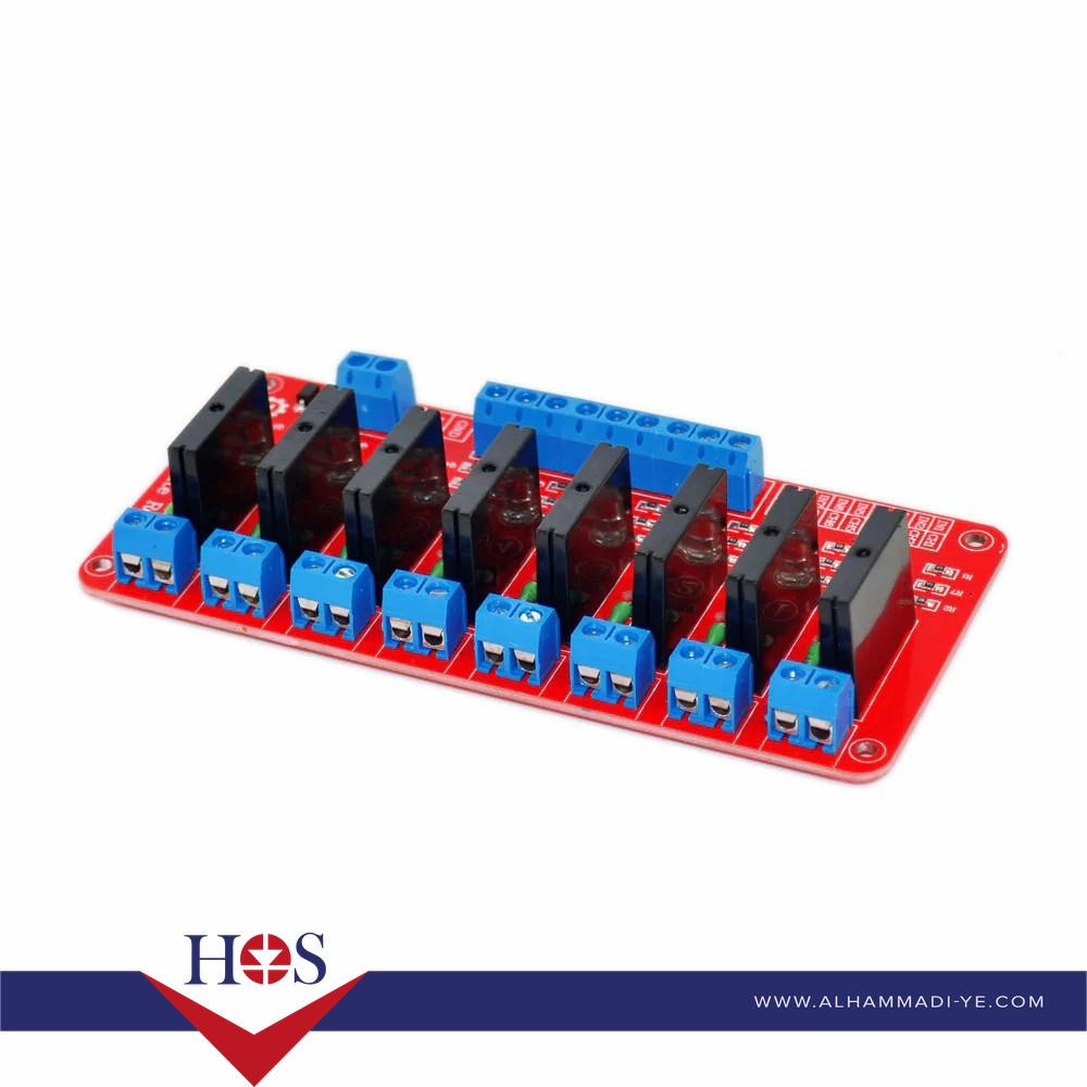 8 Channel 5V High Level Solid State Relay Module سوليد ستات ريلي 8 قنوات 5 فولت 2 امبير