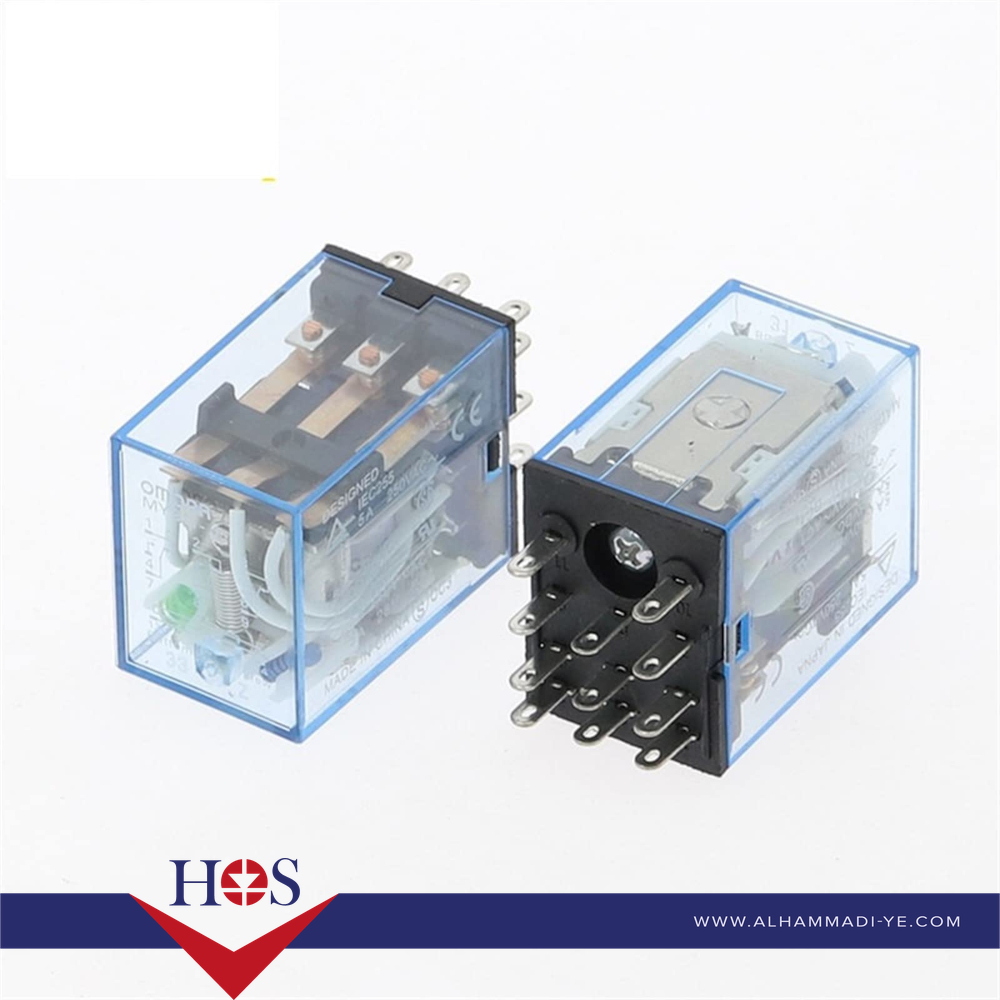 Relay-MY3NJ-DC12V-11P-OMRON ريلي 12 فولت 11 رجل