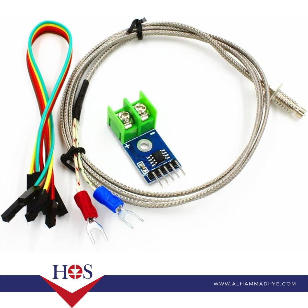 MAX6675 Module + K Type Thermocouple Thermocouple Sensor can Measure 400 degrees حساس حرارة