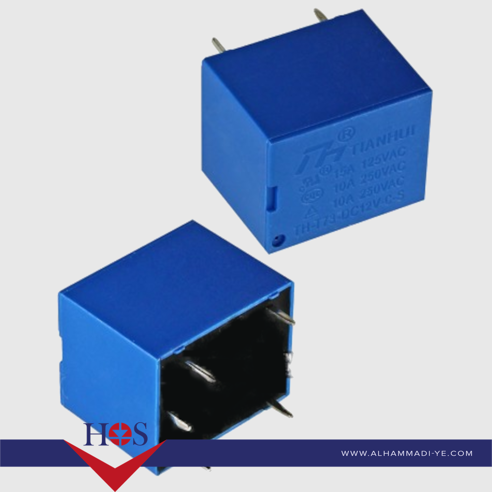 TH-t73-DC12V-C-S-RELAY ريلي 12 فولت 5 ارجل