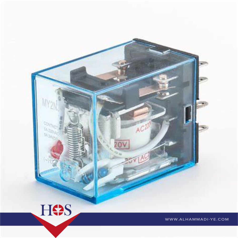 Relay-MY2J-tip-pin-24V-8P-5A ريلي 24 فولت 5 امبير 8 ارجل