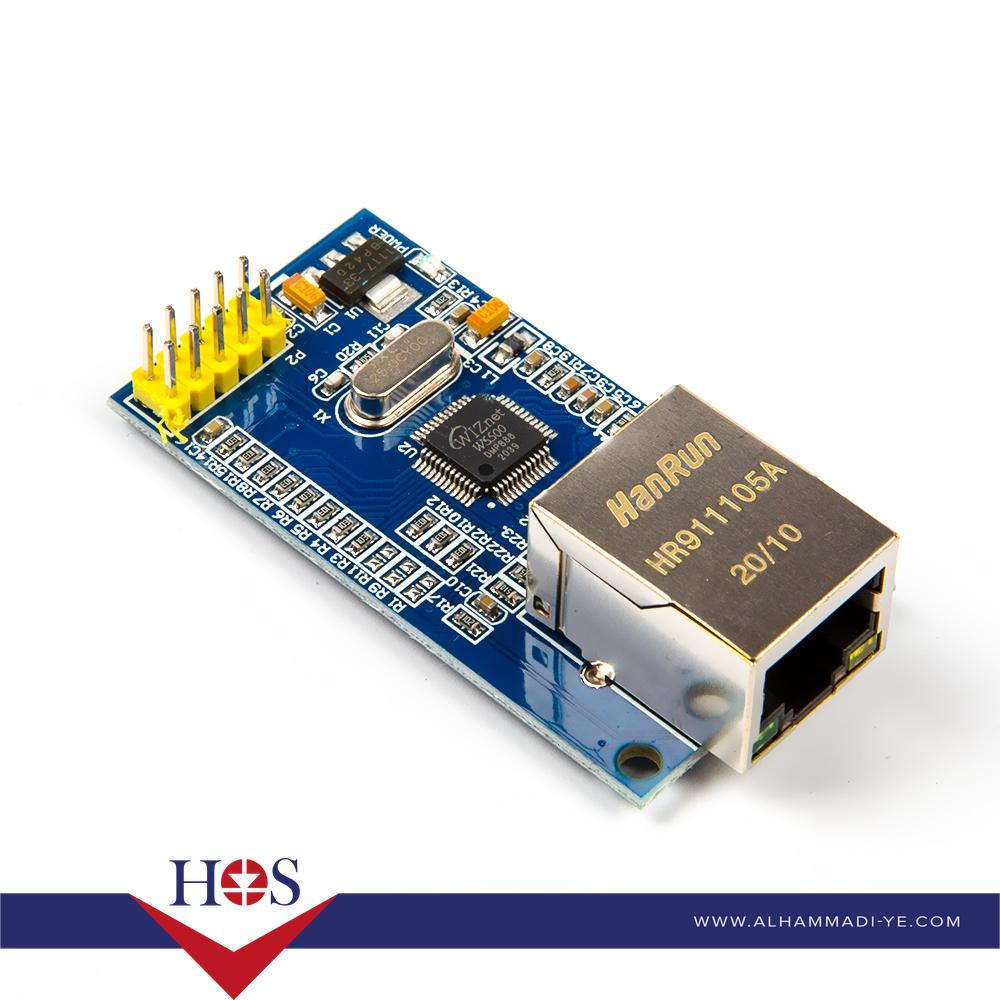 SPI to Ethernet Hardware TCP/IP W5500 Ethernet Network Module متحكم وحدة شبكة ايثرنت