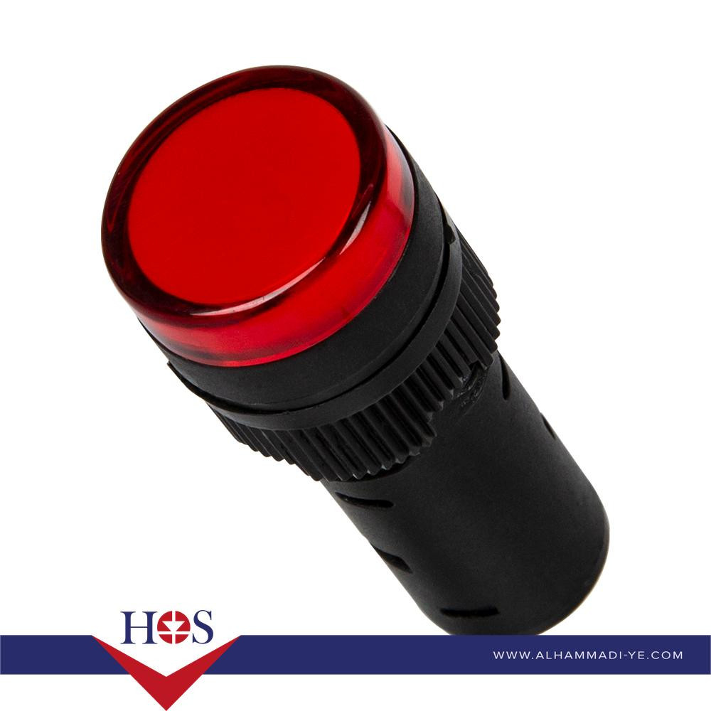 Red AC220V 16mm AD16-16E LED Power Pilot Signal Light Lamp MOQ10 لمبه اشاره طبلون احمر