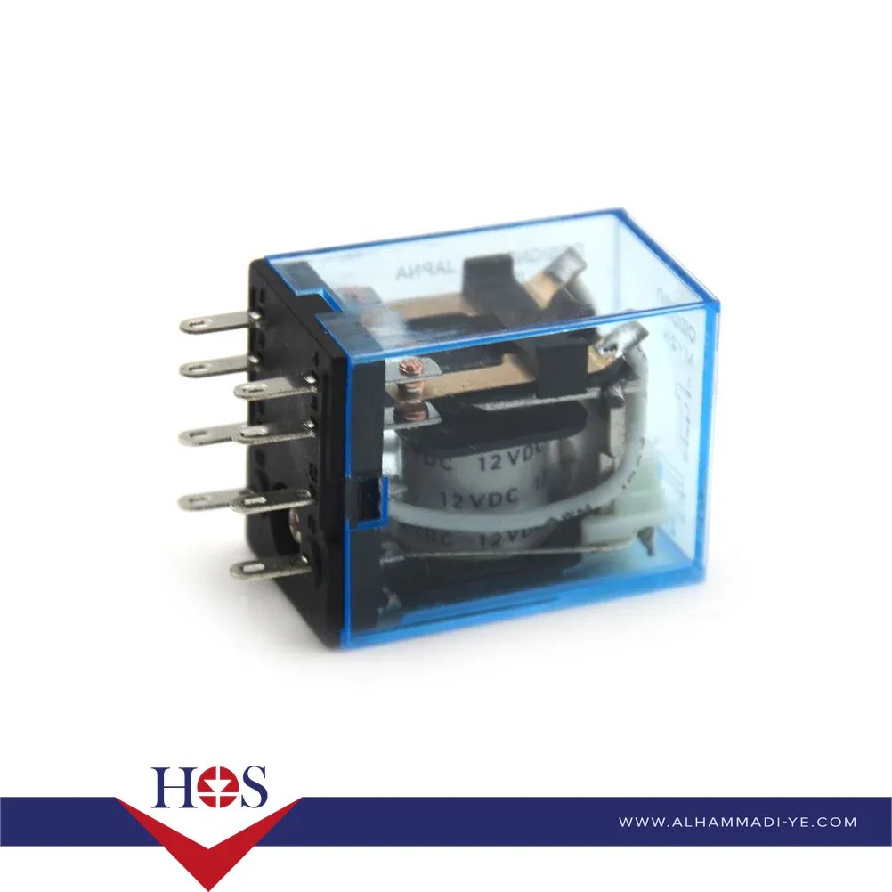 Relay MY2NJ-12V-8P-5A ريلي 12 فولت 5 امبير 8 ارجل