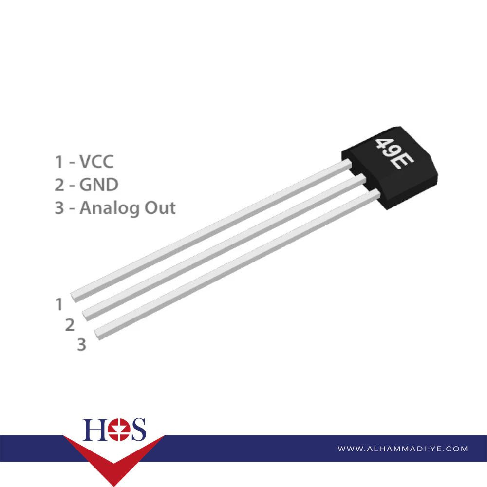 49E  Hall sensor  حساس مغناطيس