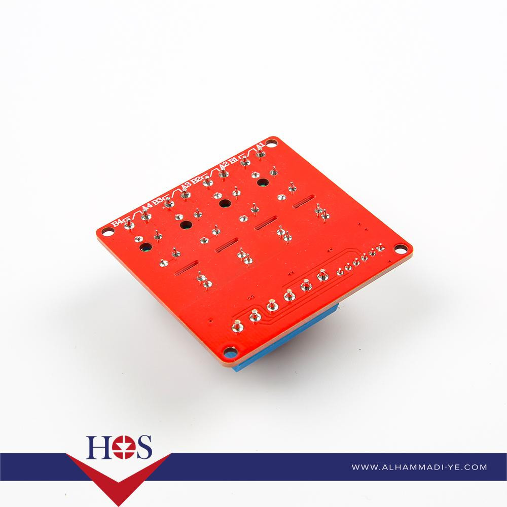4 Channel 5V High Level Solid State Relay Module سوليد ستات ريلي 4 قنوات 5 فولت 2 امبير