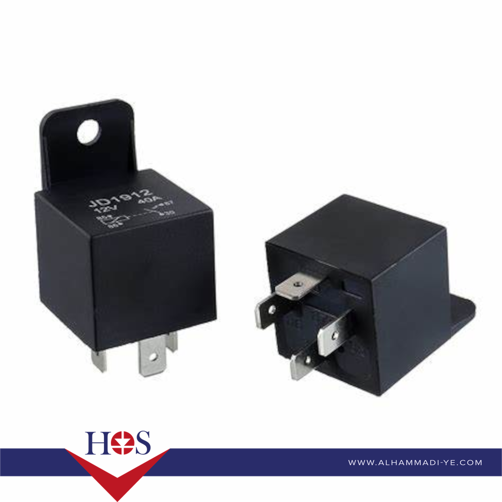 JD1912-12V-4P-40A RELAY ريلي 12 فولت 40 امبير 4 ارجل