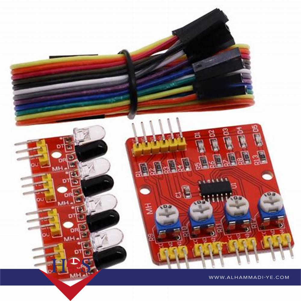 4 Channel Infrared Tracing Module وحدة تتبع خط مستقيم