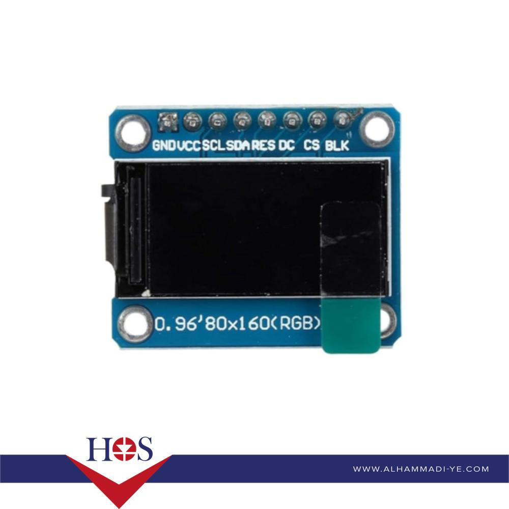 0.96 Inch 80*160 IPS TFT Module 8pin(with GND VCC) شاشة اولد