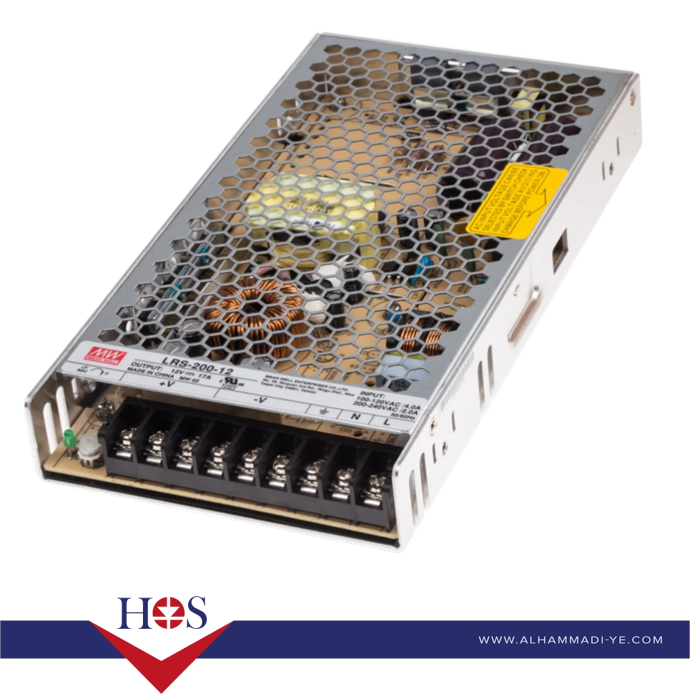 Original Taiwan MEAN WELL LRS-200-12 Power Supply  باور تيواني شيك